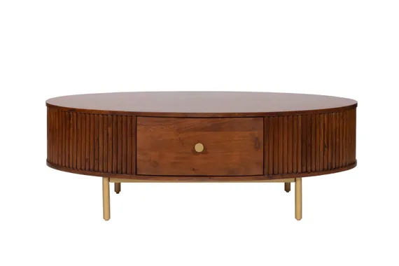 Кофейный стол Elegant из дерева манго, 120х40 см