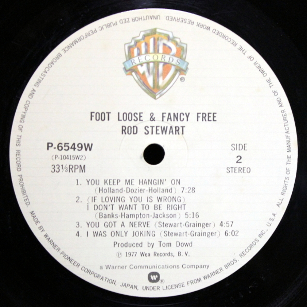 Rod Stewart / Foot Loose & Fancy Free (LP)