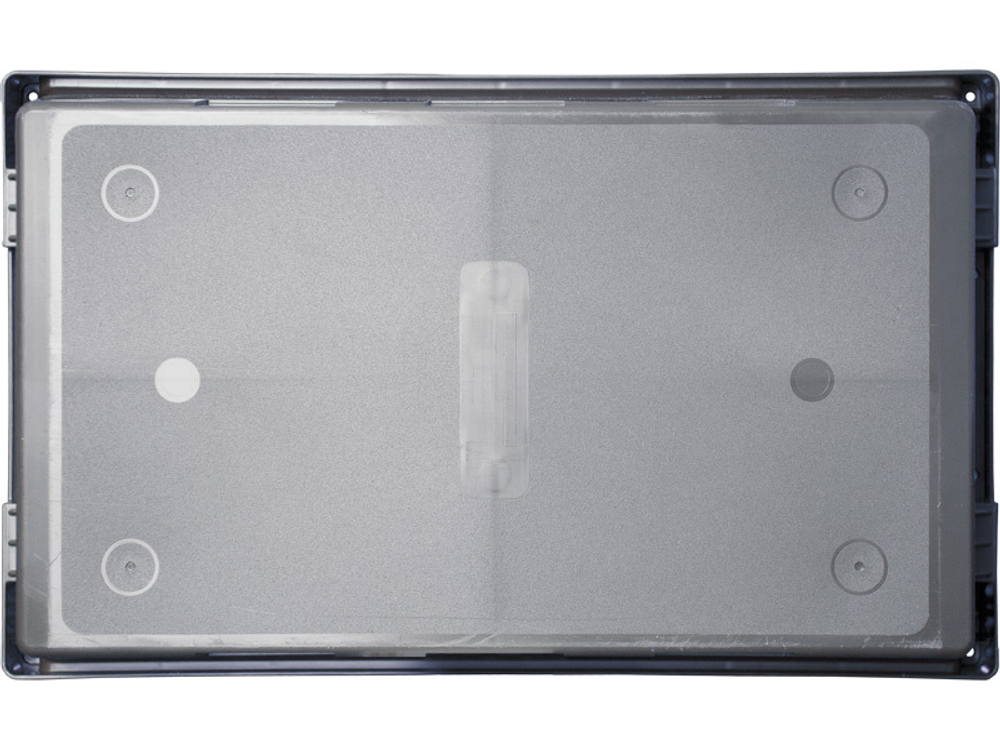 Ящик сплошной 490×300×210 мм, объем 30.87 л., арт.: 4930, серый, код: 24695