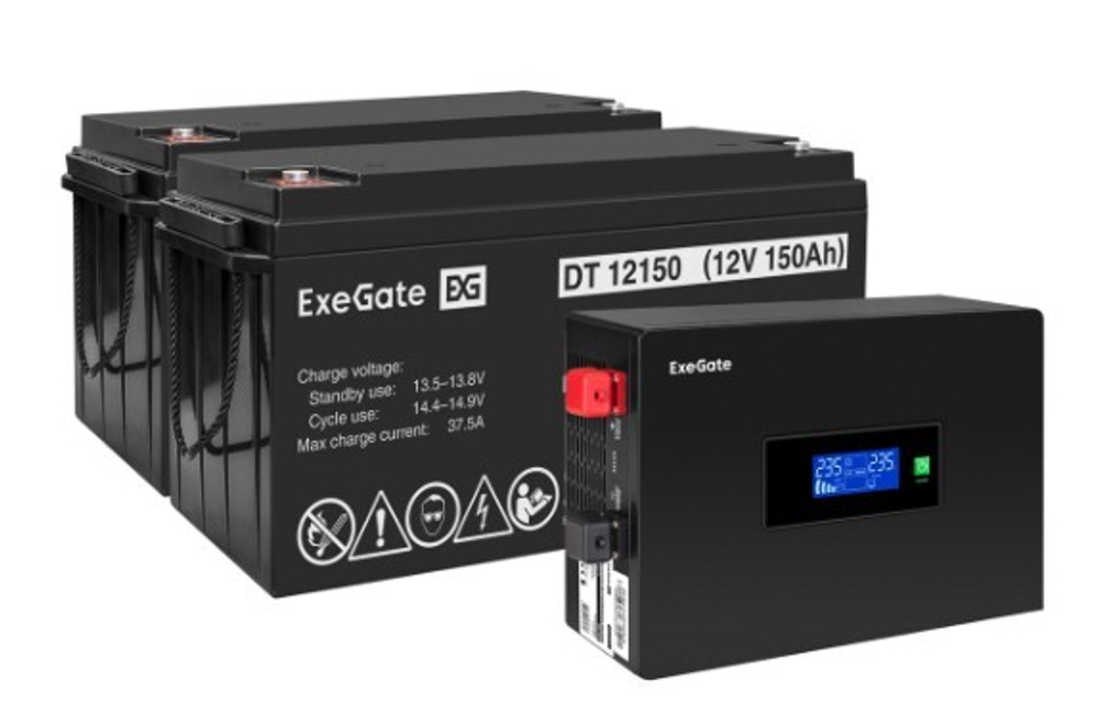 Комплект  Exegate IdealSine SR-1500.LCD.2SH