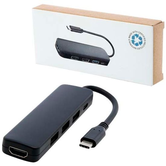 Loop RCS мультимедийный адаптер USB 2.0-3.0 из переработанной пластмассы с портом HDMI