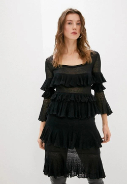 Patrizia Pepe платье с рюшами