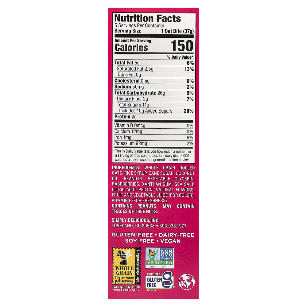 Bobo's Oat Bars, Овсяные кусочки с начинкой, арахисовая паста и желе, 5 кусочков, 37 г (1,3 унции)