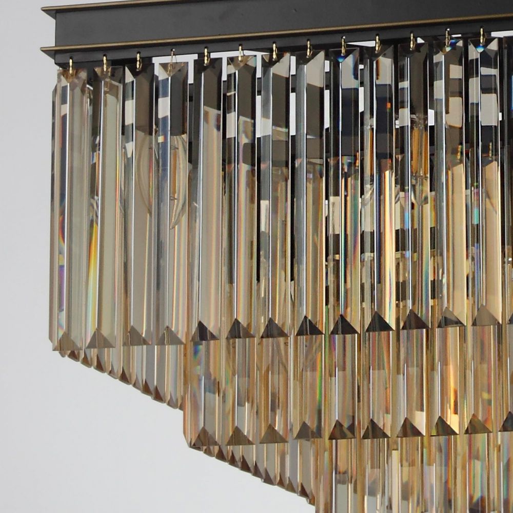 Citilux Мартин CL332232 Люстра хрустальная подвесная Шампань