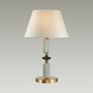 4861/1TC CLASSIC ODL_EX22 203 золотой/раноцветн.керамика/абажур Настольная лампа E27 1*60W 4861/1TC CANDY