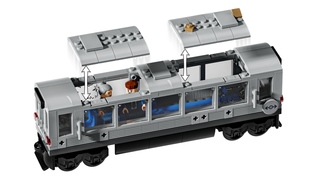 Конструктор Лего Марвел Сцена с Человеком-пауком 76321 | LEGO Marvel Spider-Man Doc Ock Subway Train Scene 393 детали 9+