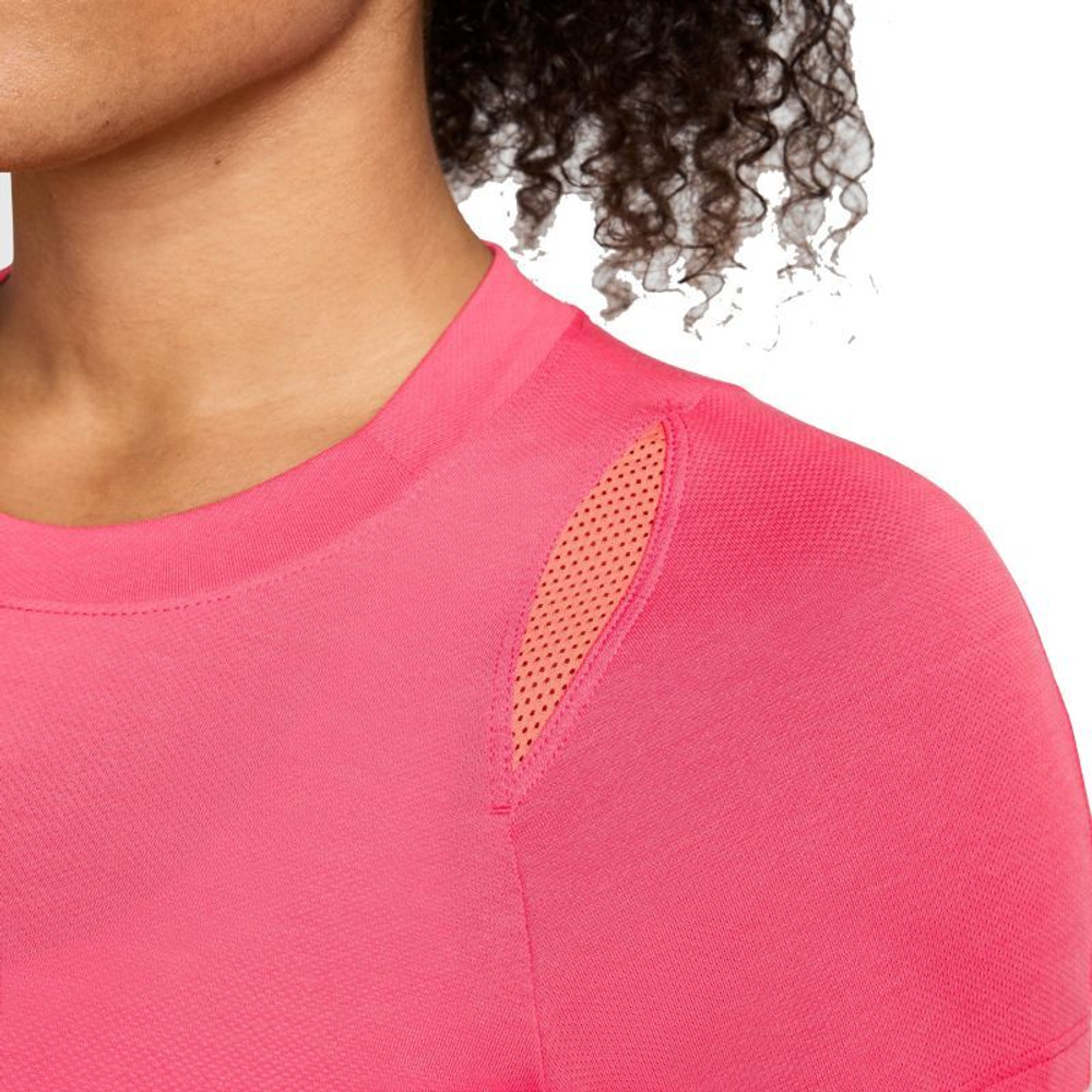 Женская теннисная футболка Nike Court Dri-Fit Advantage - Розовый