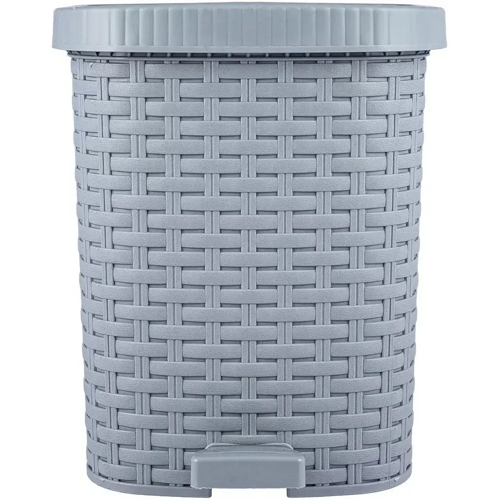 Контейнер педальный для мусора Артлайн (без вкладыша) 12л (серый)