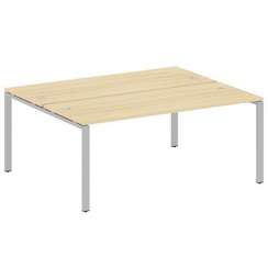 Metal System Рабочая станция на П-образном м/к БП.РАС-СП-2.5 Акация Лорка/Металл Серый 1800*1475*750