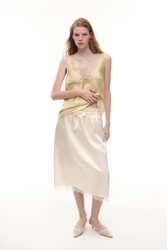 Юбка миди с кружевом (Sunday Skirt), молочная