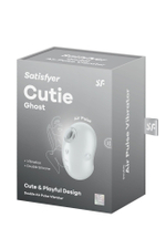 Белый вакуум-волновой стимулятор клитора с вибрацией Cutie Ghost (Цвет: белый)