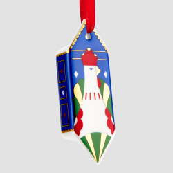 Набор из 3 елочных игрушек-конфет Farforite «Зеленая ярмарка / Зимняя ярмарка» в подарочной коробке