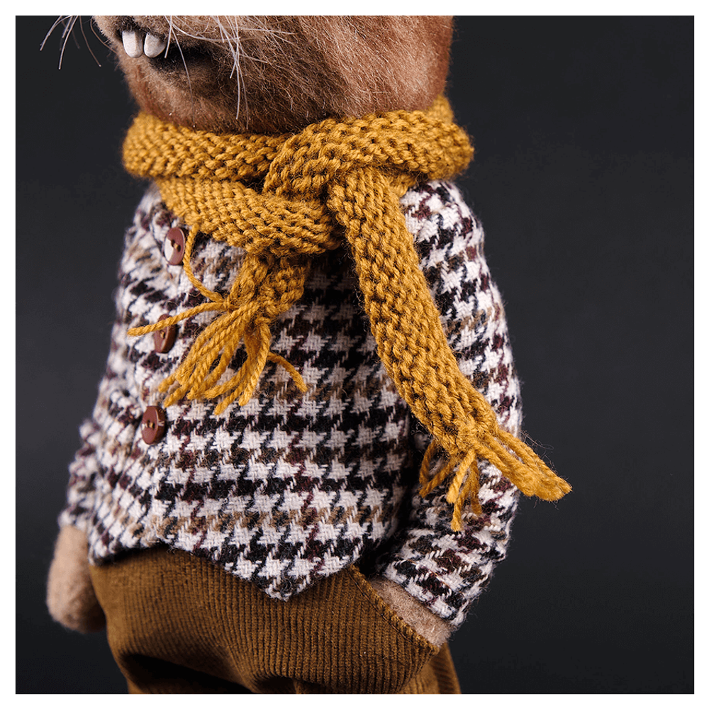 Валяная игрушка «Бобер Володя»