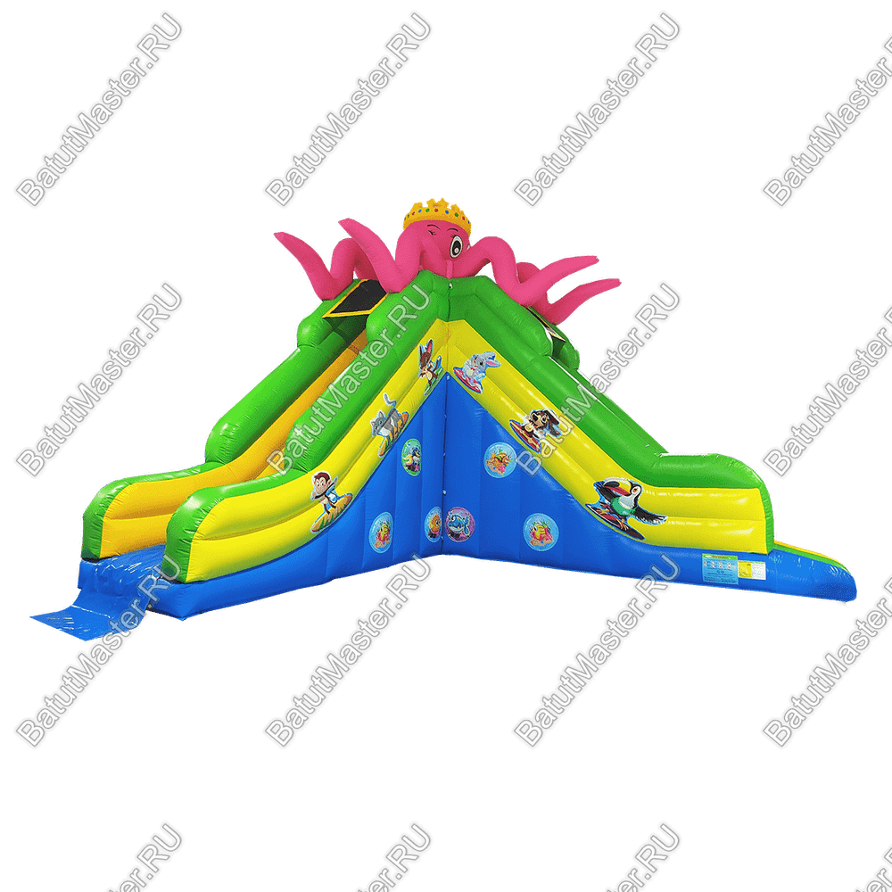 Водная горка «Король Осьминогов», 6×6×5,5 м