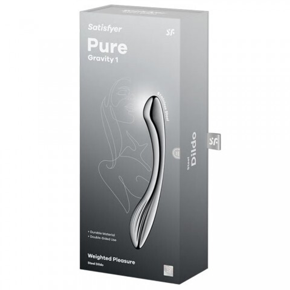 Металлический фаллоимитатор Satisfyer Pure Gravity 1 (22*3,4)