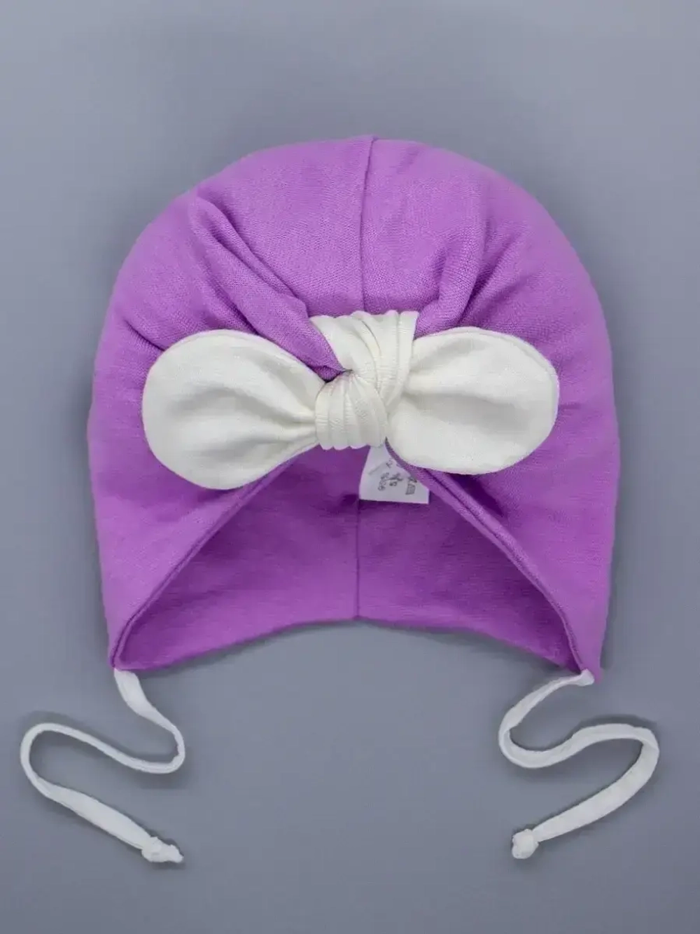 Чалма осенняя на завязках для девочки