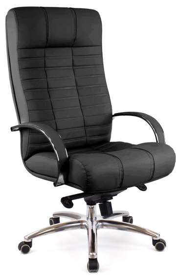 Кресло руководителя Everprof Atlant AL M Кожаное Черный