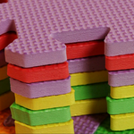 Покрытие для детских игровых зон (1 плита 100x100x1,2 см, 1кв.м./уп) с кромками