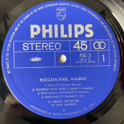 Винтажная виниловая пластинка LP Поль Мориа Le Grand Orchestre De Paul Mauriat Toccata (Япония 1977) (Obi) 45 RPM