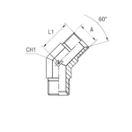 Соединение P45 BSP 3/8 - BSP 3/8