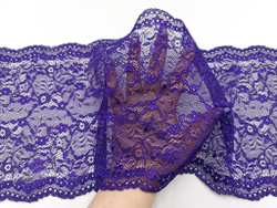 Эластичное кружево, 21 см, ярко-фиолетовое, (Арт: EK-2145), м
