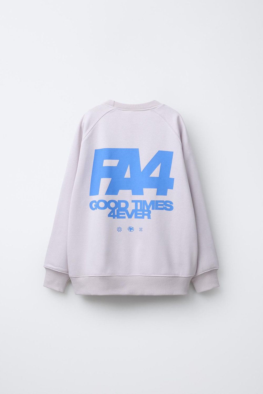 ZARA ХУДИ С ПРИНТОМ, СВЕТЛО-СИРЕНЕВЫЙ