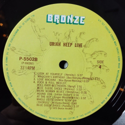 Винтажная виниловая пластинка LP Uriah Heep Live (Japan 1975) (No Obi) Sweet Lorraine