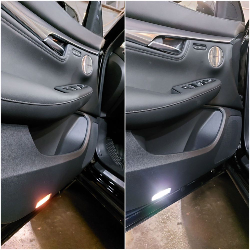 Диодные лампы салона Infiniti  QX55