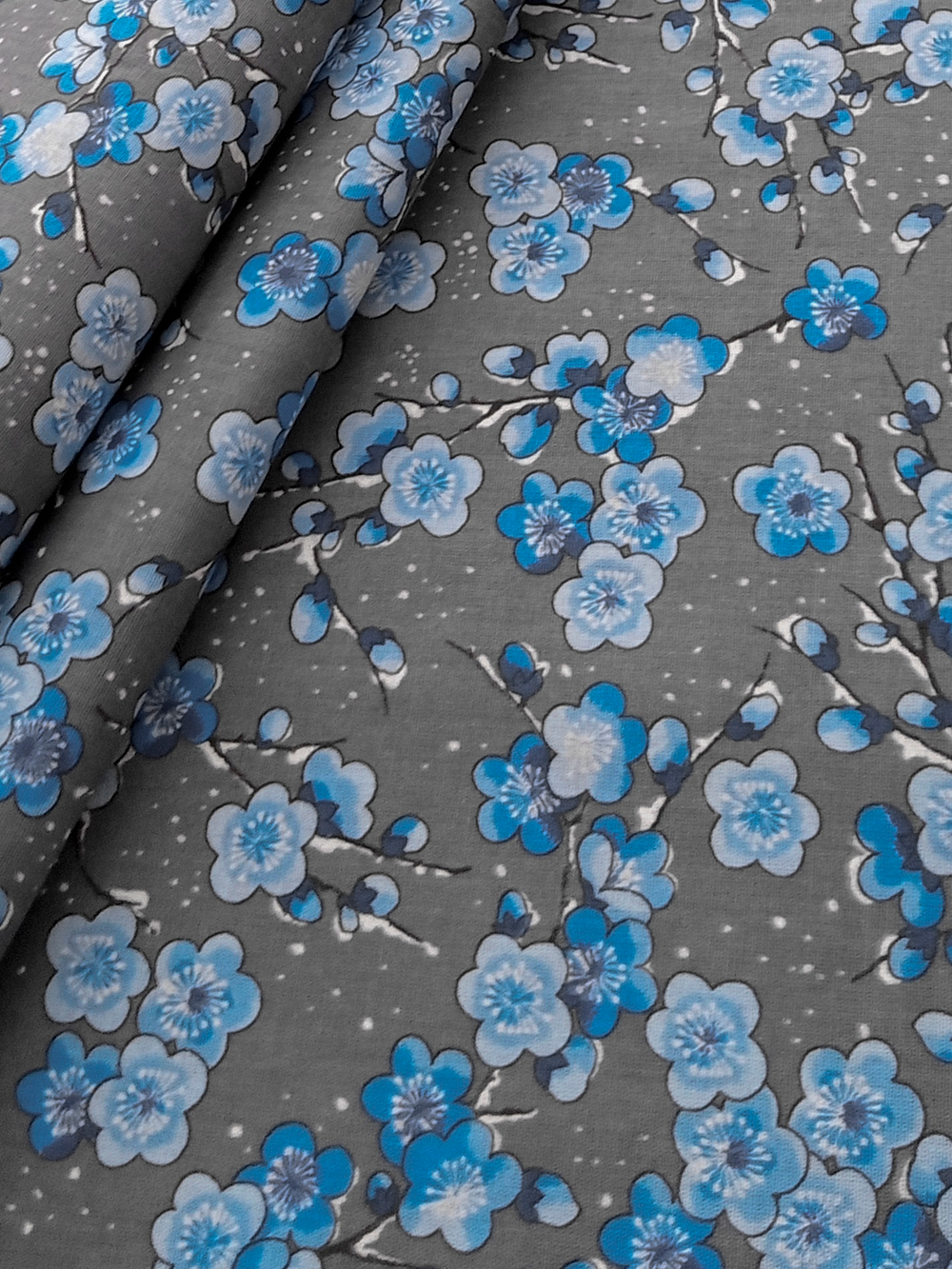 Ткань бязь плательная, рис. "Сакура", ширина 150 см, арт. 343