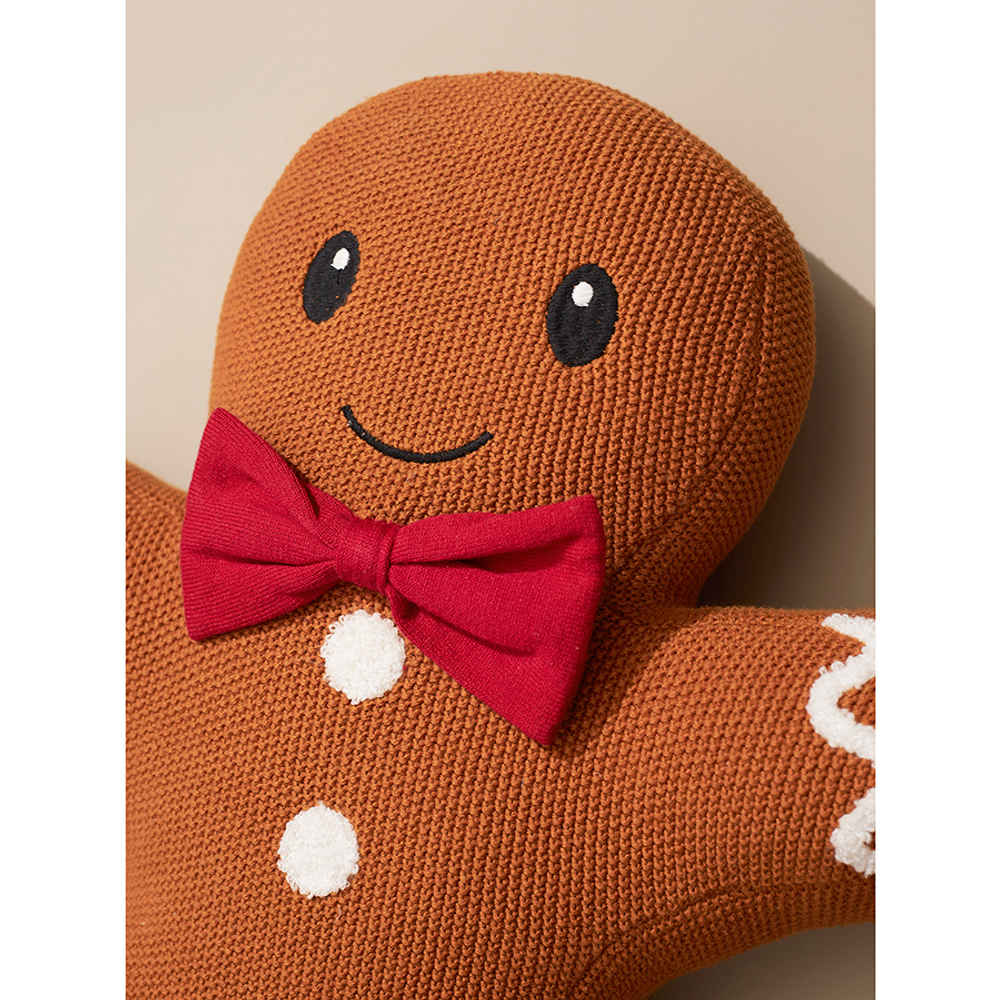 Подушка вязаная classy gingerbread из коллекции new year essential, 40х50 см
