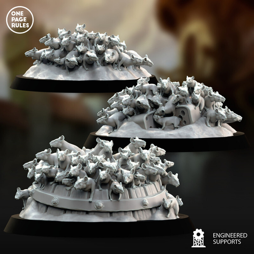 Grand Alliance Chaos Skaven Rat Swarms 1 шт. миниатюра для dnd, днд, pathfinder, фентези, Настольная игра, НРИ, Варгейм, РПГ