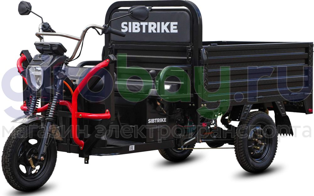 Грузовой электрический трицикл WHITE SIBERIA SIBTRIKE CARGO 1500W (60V/36Ah) - версия 2025 года фото №1