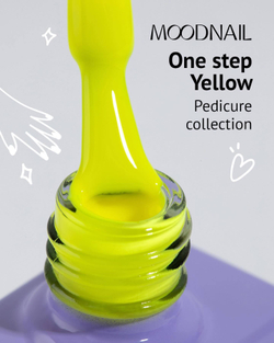 Гель-лак MOODNAIL One step Pedicure collection Yellow, 10г