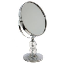 GAEM Зеркало настольное двустороннее с увеличением, L11 W7 H20 см