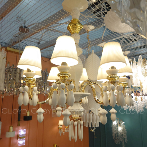 Люстра Cloyd LOTTIE-C C8 / Ø62 см- белая керамика (арт.11219)