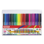 Фломастеры 24 цвета, "Веселая такса", вентилируемый колпачок (Пифагор)