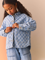 Куртка джинсовая для девочки Next B45-318, Голубой