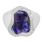 Кольцо с Танзанитом и Бриллиантами, R0033-34/1