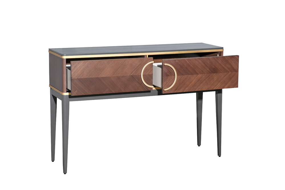 Консоль шпон 2 ящика 120x80x35см Garda Decor