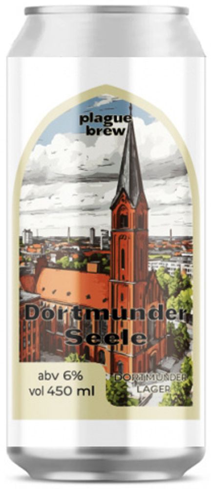 Пиво Плейг Дортмундер Силли / Plague Dortmunder Seele 0.45 - банка