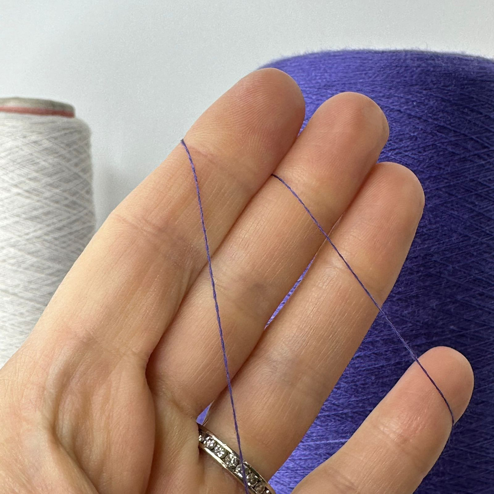 JAIPUR - Cariaggi; 70% кашемир, 30% шелк; 2800м/100гр; col.F0810 Viola Intenso , цвет: фиолетовый