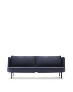 Уличный 3-местный диван Sedalis из алюминия и синей веревки 210 см