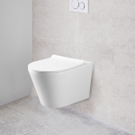 Унитаз подвесной Vito VT1-23 безободковый, цвет белый, ультратонкое soft-close сиденье, , шт