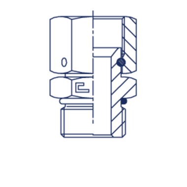 Штуцер FNA JIC 1.5/8 - UNF 1.5/8