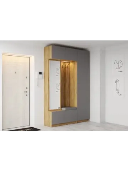 Прихожая с зеркалом комплект мебели 155х41,4х236 см