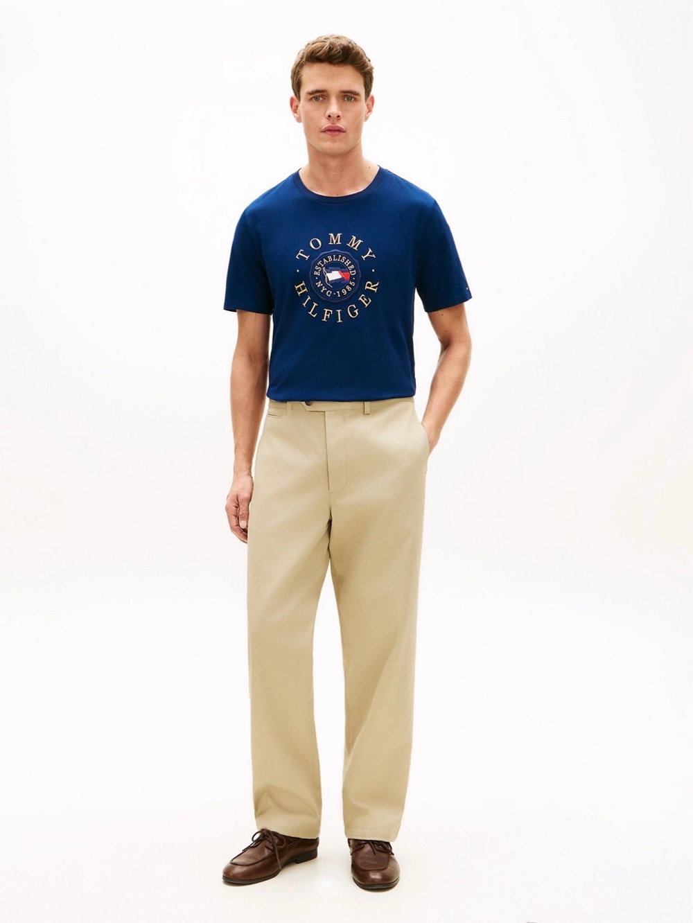 Футболка Tommy Hilfiger Circle Flag Logo Light Navy
