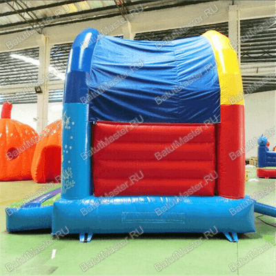 Коммерческий надувной батут "Синее море" с крышей