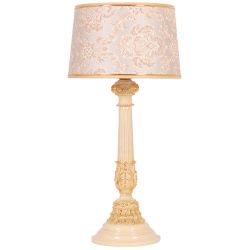 Настольная лампа Колонна Испанская Айвори Тюссо Vatican (Ватикан) Крем