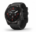 Смарт-часы Garmin Epix PRO (Gen 2) Sapphire Edition 51 мм, титановый угольно-серый, DLC, черный силиконовый ремешок (010-02804-01)