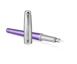Перьевая ручка Parker Urban Premium Violet CT, перо: F, цвет чернил: blue, в подарочной упаковке